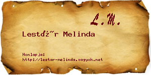 Lestár Melinda névjegykártya